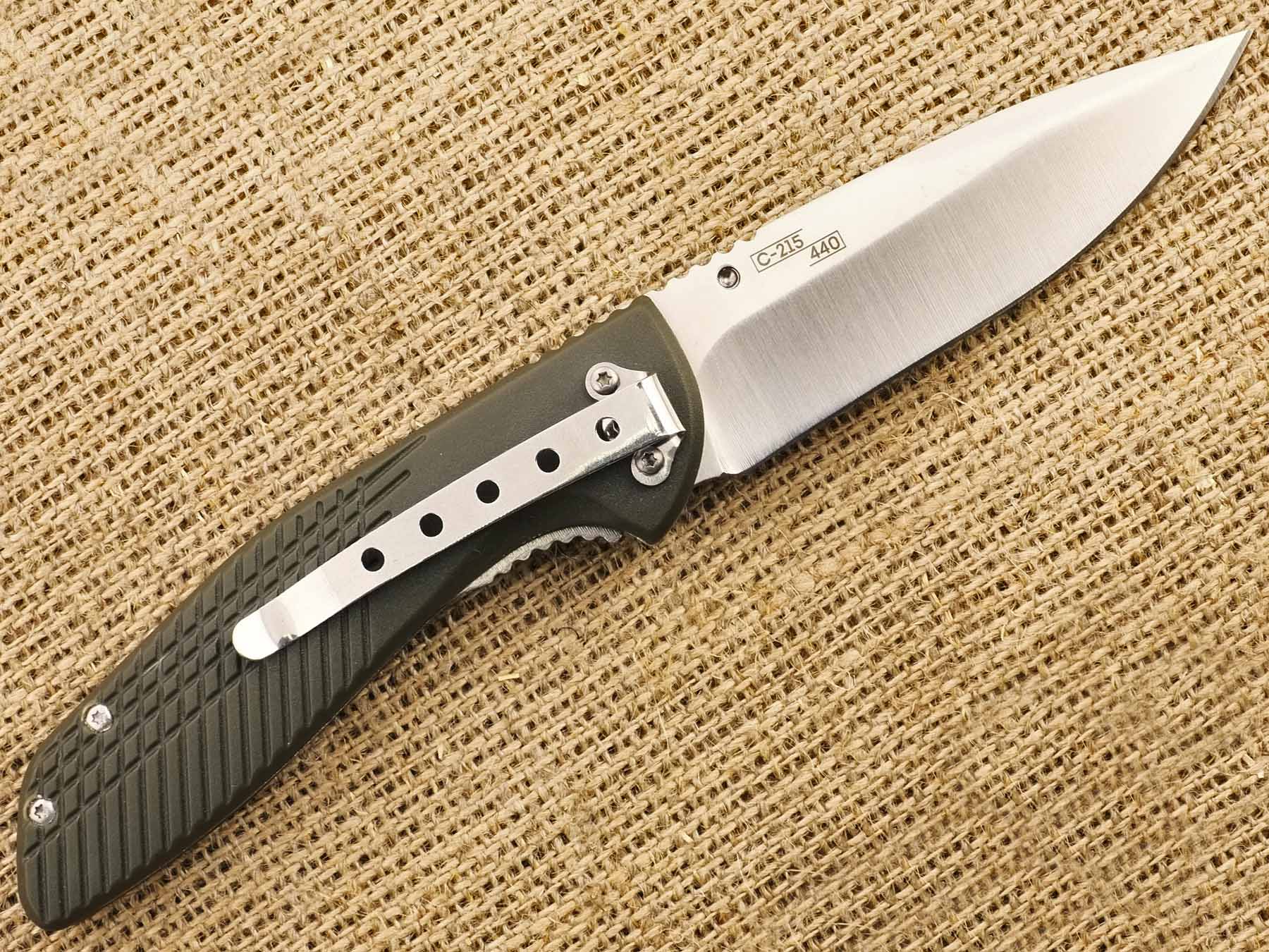 Нож складной Ножемир Чёткий Расклад C-215 с клипсой