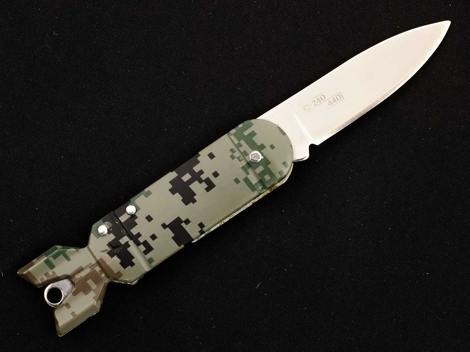 Нож складной брелок ракета Ножемир Чёткий расклад C-240