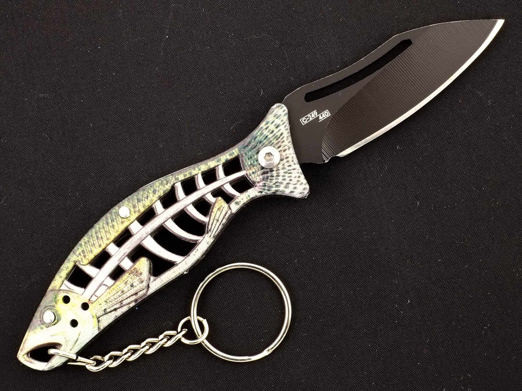 Нож складной брелок рыба Ножемир Чёткий расклад C-249