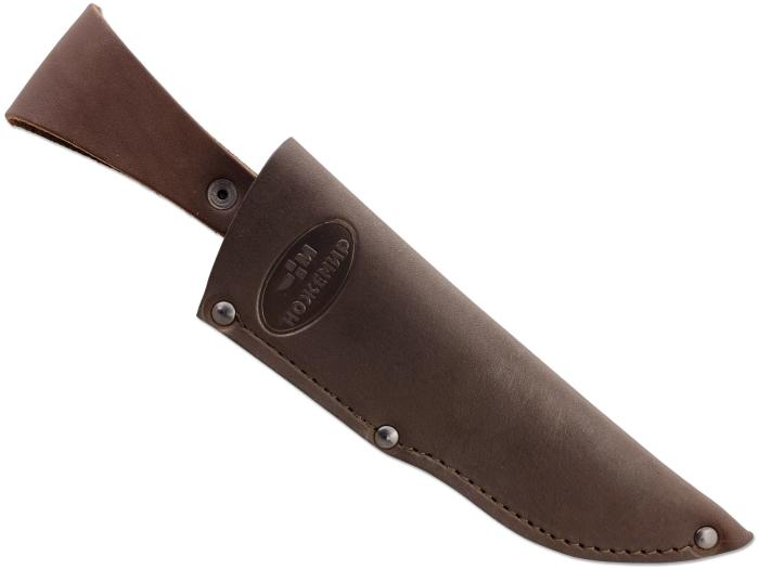 Чехол втыкушка для нескладного ножа кожаный с подвесом ЧДН №33п(к)