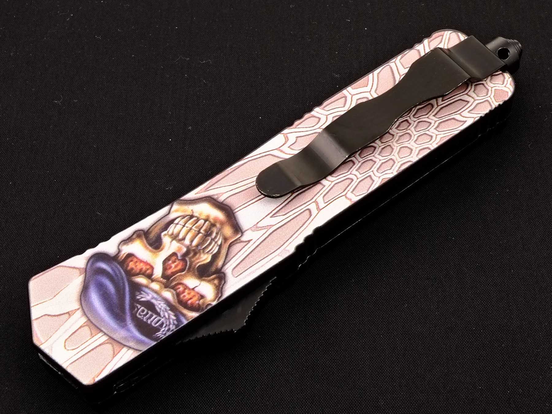 Нож фронтальный выкидной Ножемир NOBODY EXCEPT US DIVISION MACHINE FAS-123