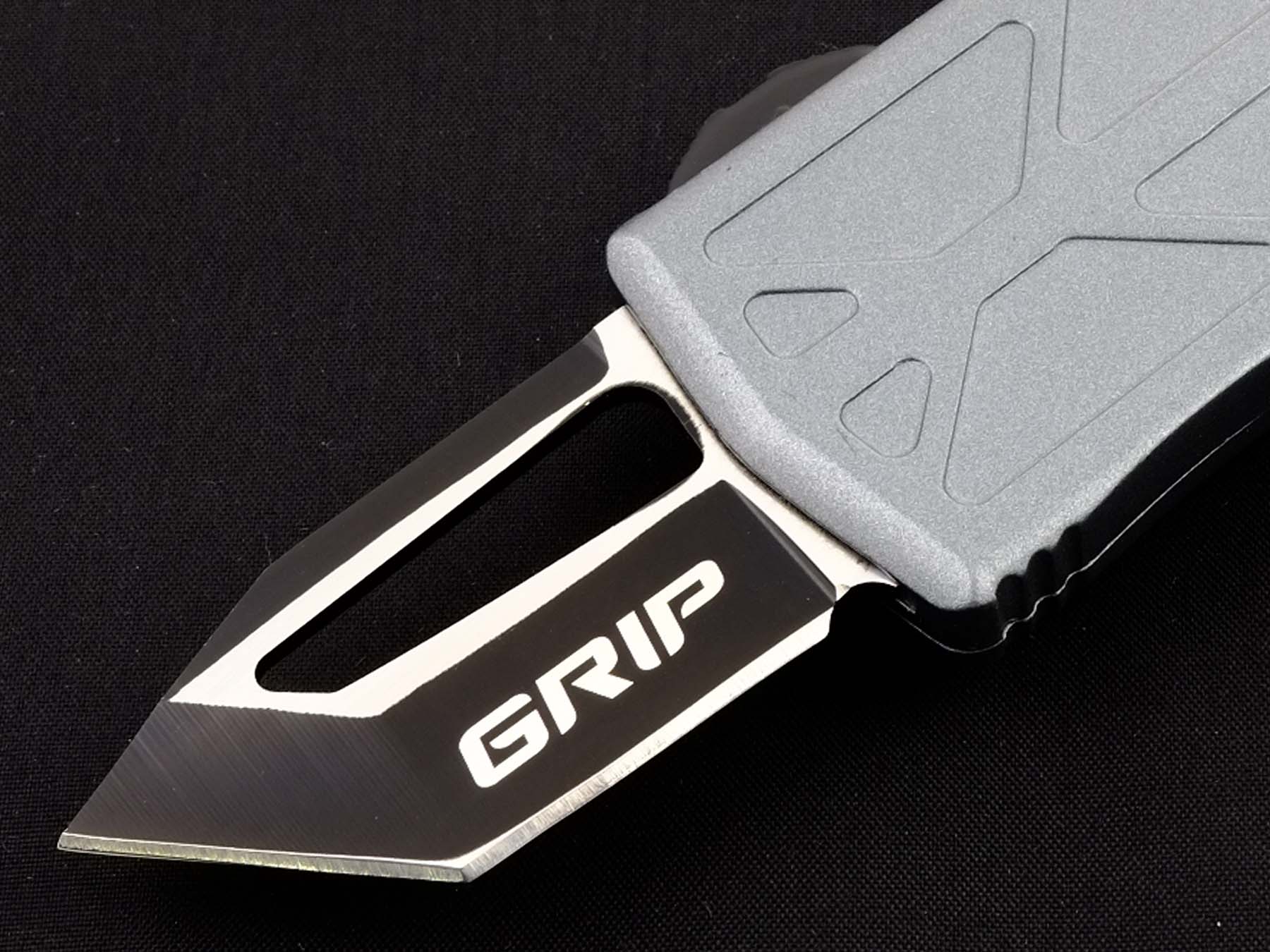 Нож складной автоматический с фронтальным выбросом клинка Ножемир GRIP FAS-130