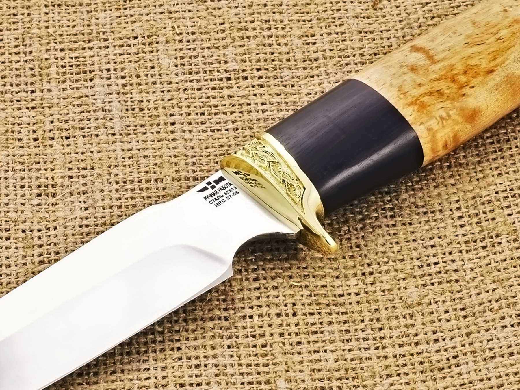 Нож ручной работы Ножемир с клинком из нержавеющей стали ФИЛИН (4372)н