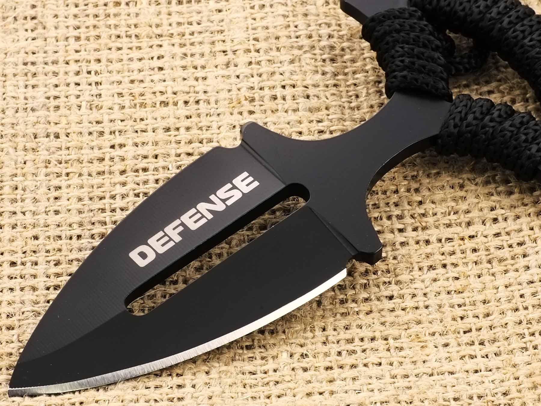 Нож туристический тычковый Ножемир H-240 Defense с чехлом