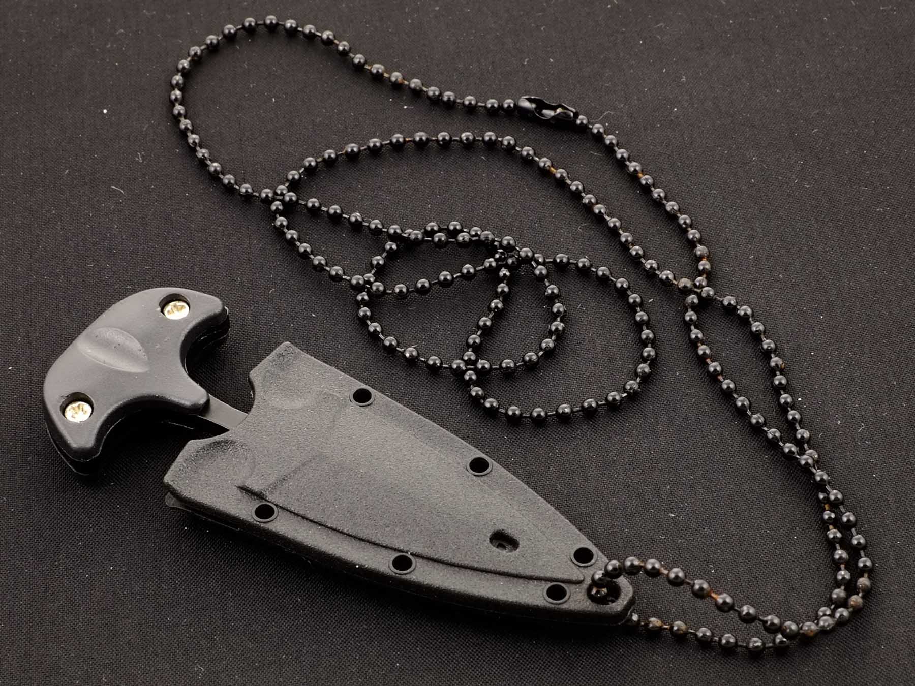 Нож черный тычковый разделочный Ножемир DEFENSE 2 H-242