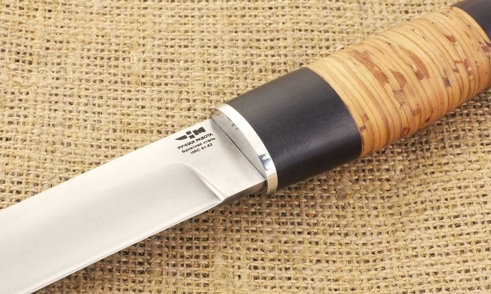 Нож булатный ручной работы Ножемир КАПРАЛ (7746)б