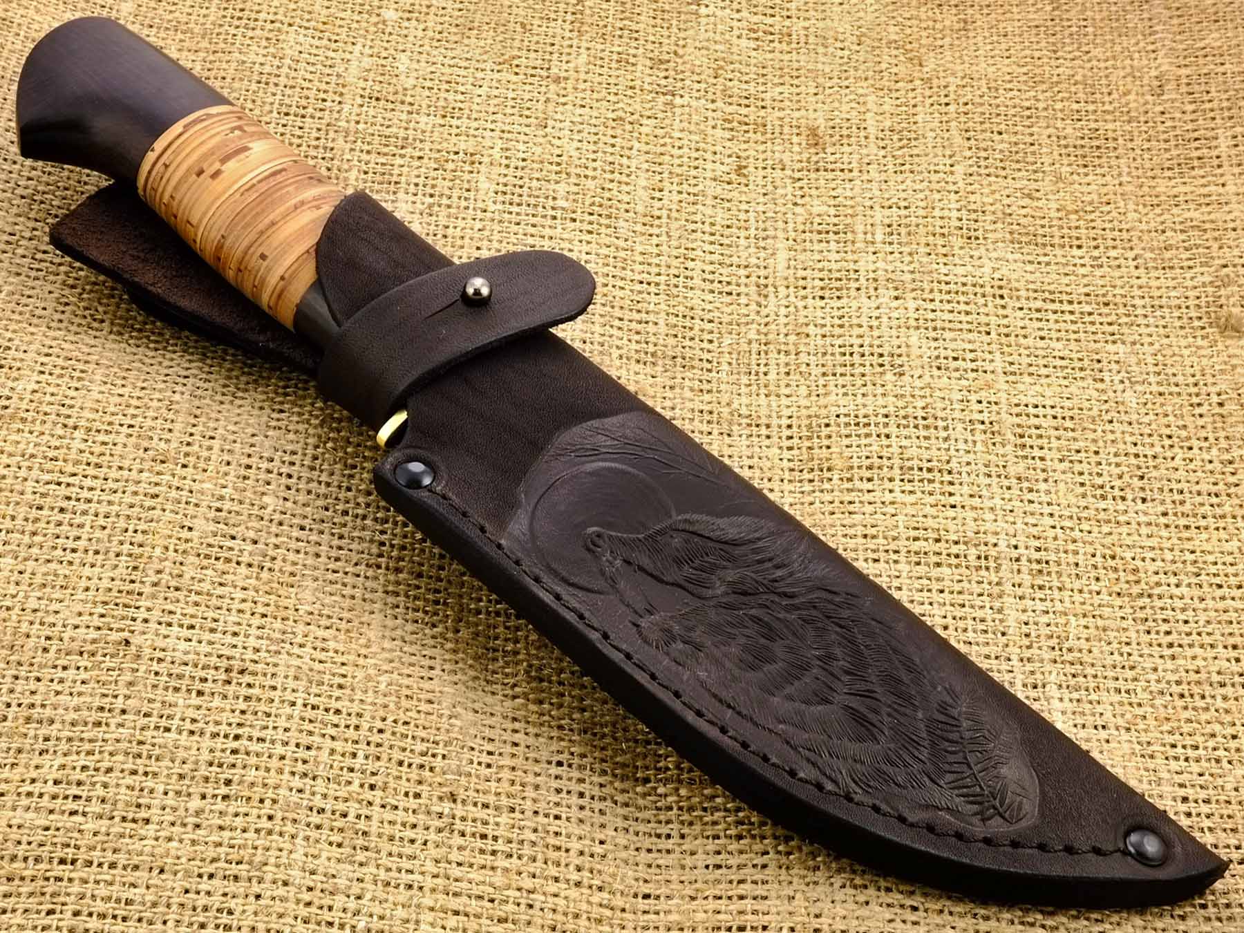 Нож ручной работы Ножемир булатная сталь КАРДИНАЛ (6126)б