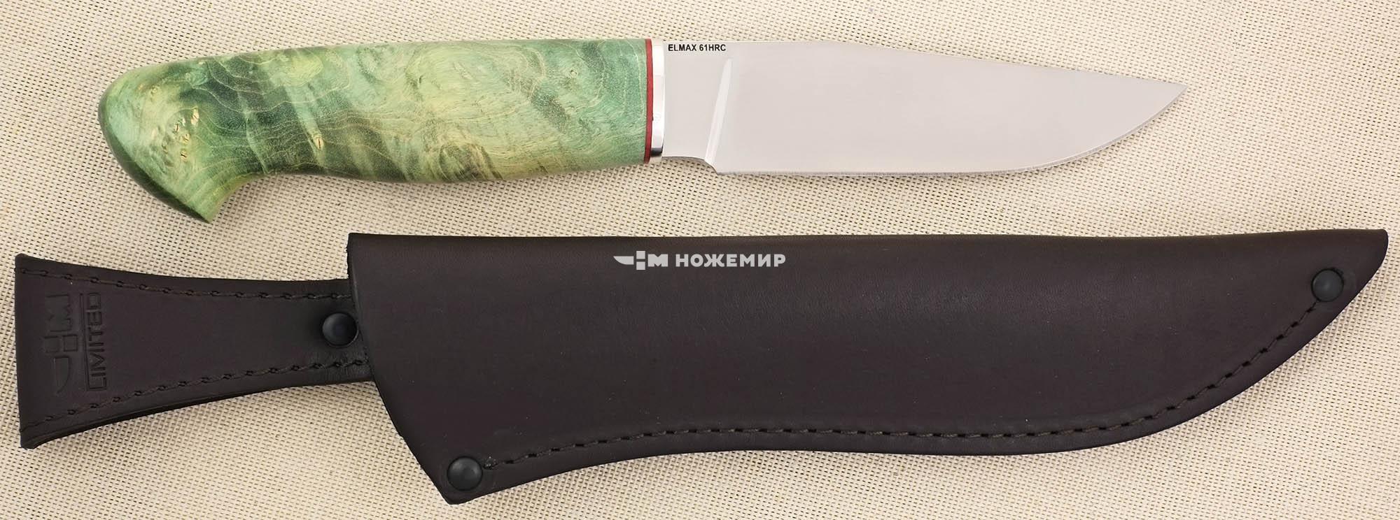 Нож Elmax ручной работы порошковая сталь Uddeholm Элмакс Ножемир Limited КУНИЦА (4101)ELMAX
