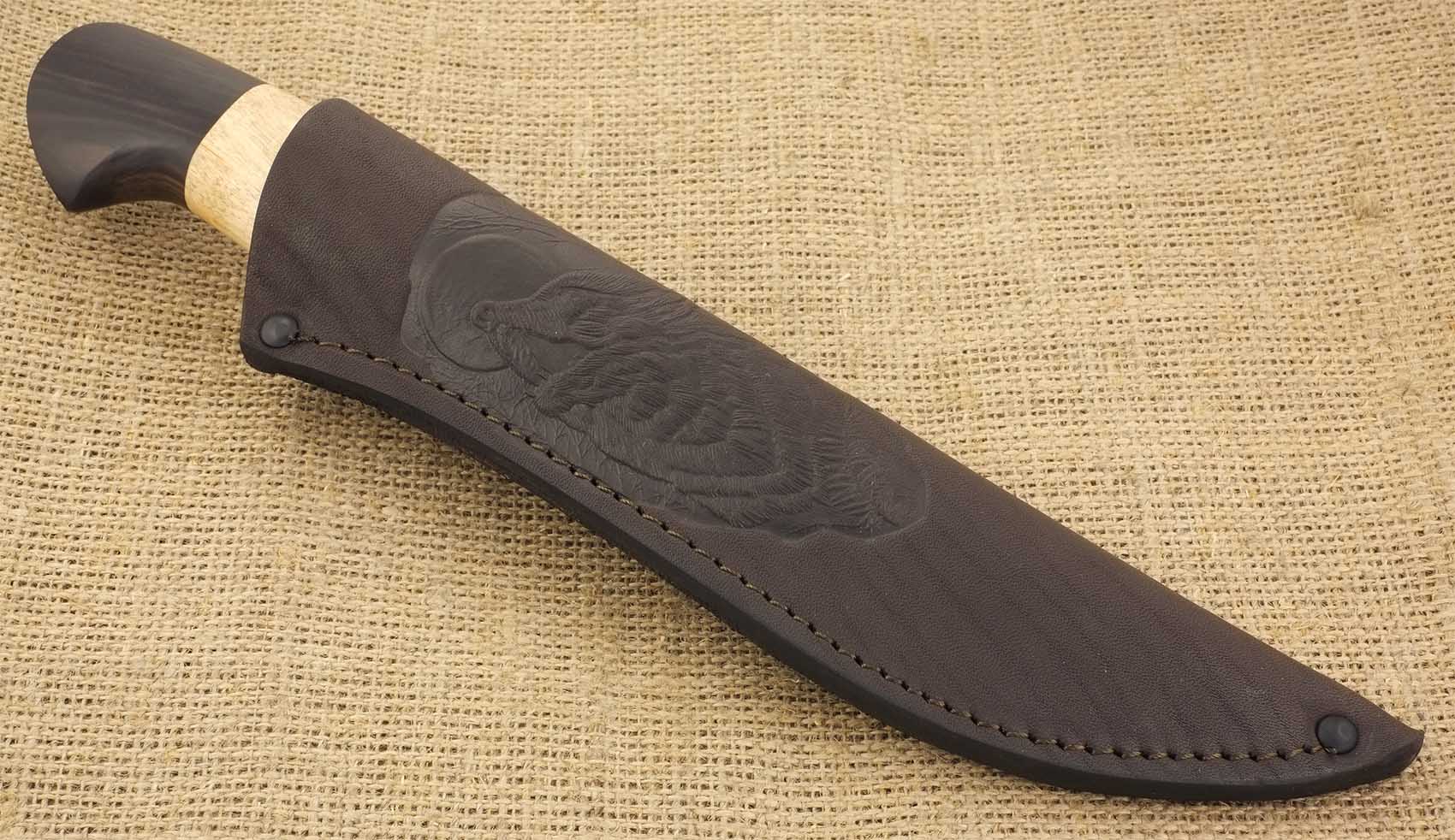 Нож ручной работы Ножемир булатная сталь КУНИЦА (9255)б