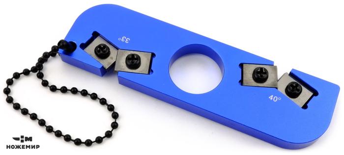 Ножетока-брелок уличная карманная на цепочке Ножемир LAN-5 синяя