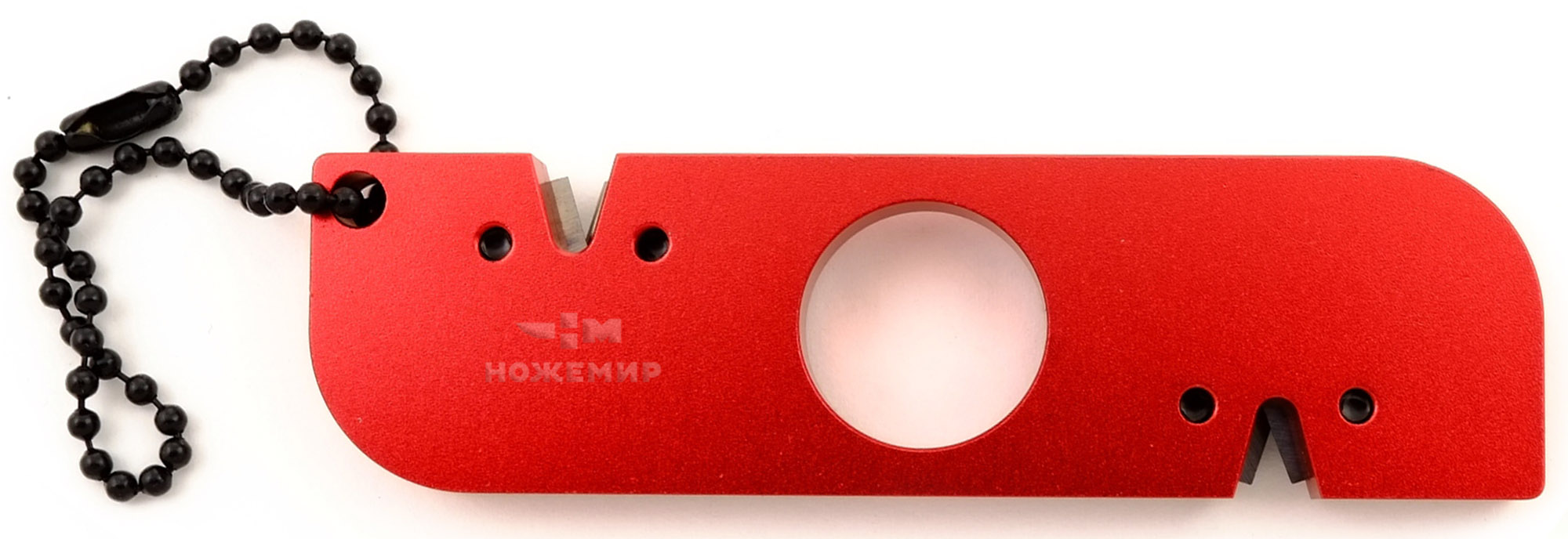 Ножетока-брелок уличная карманная на цепочке Ножемир LAN-6 красная