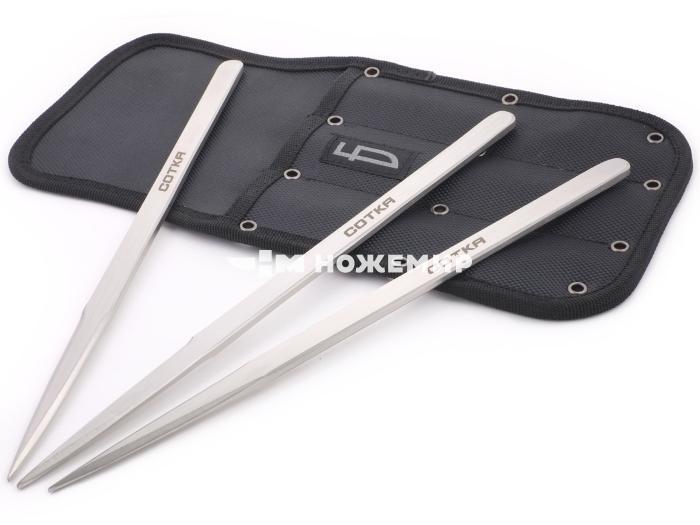 Набор ножей метательных 3 шт Ножемир Баланс СОТКА M-141-3 в кордуровом чехле