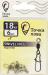 Застёжка рыболовная с вертлюгом Точка Лова Swivel Nice Snap-7(18)6