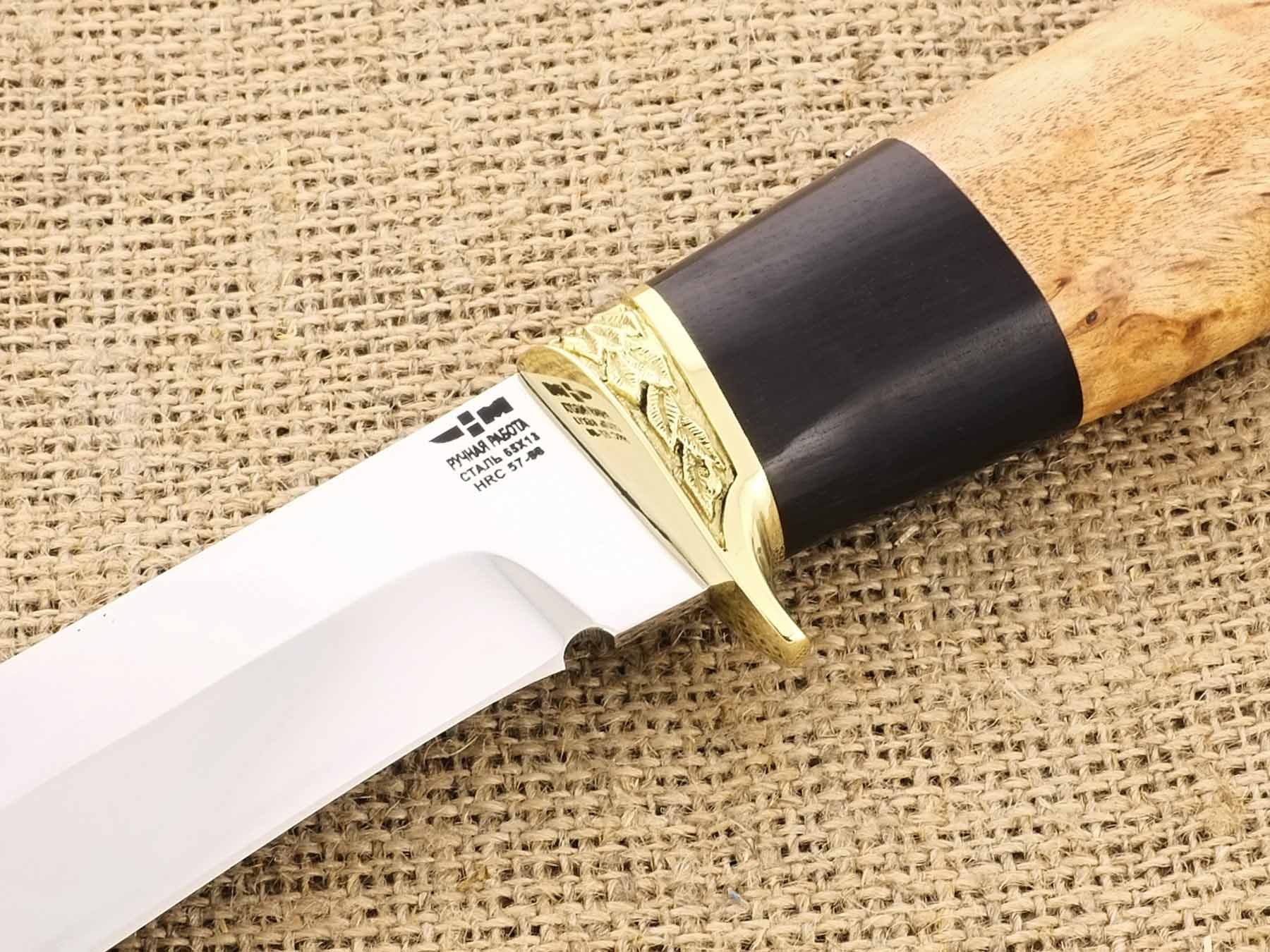 Нож ручной работы Ножемир из нержавеющей стали  СПРУТ (4202)н