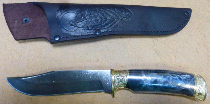 Нож ручной работы Ножемир булатная сталь СПРУТ (4653)б