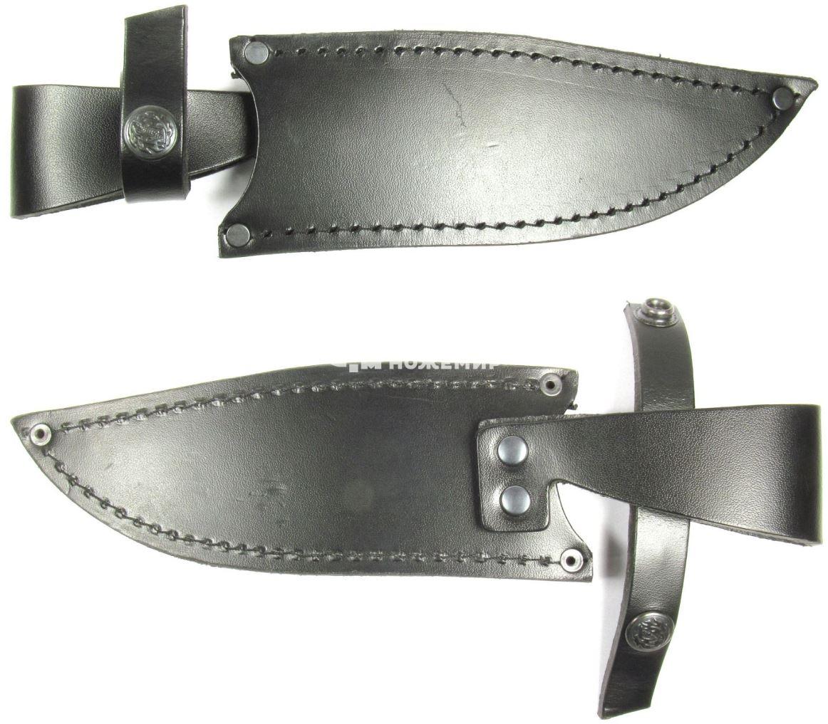 Нож нескладной цельнометаллический Кизляр М2-ЦМ (9103) с кожаным чехлом