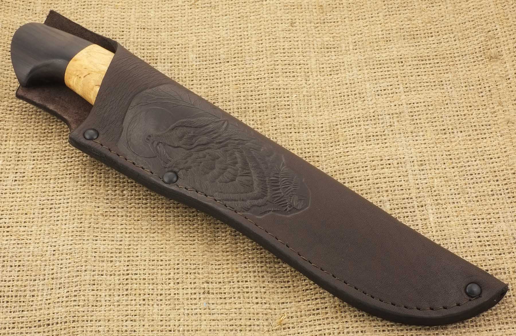 Нож ручной работы Ножемир булатная сталь ЗВЕРОБОЙ (7602)б