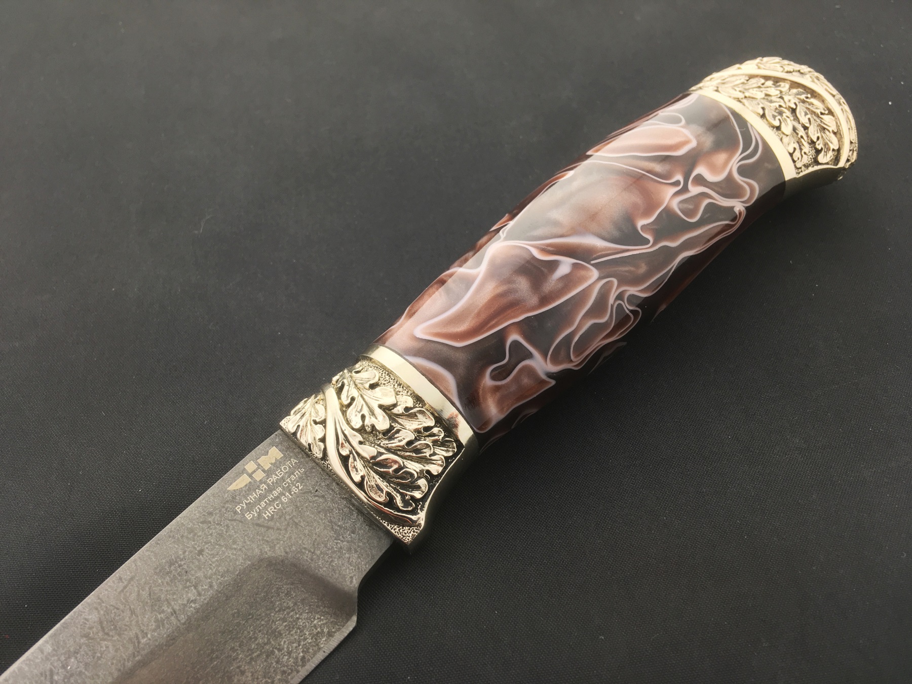 Нож ручной работы Ножемир булатная сталь ВАРАН (4682)б