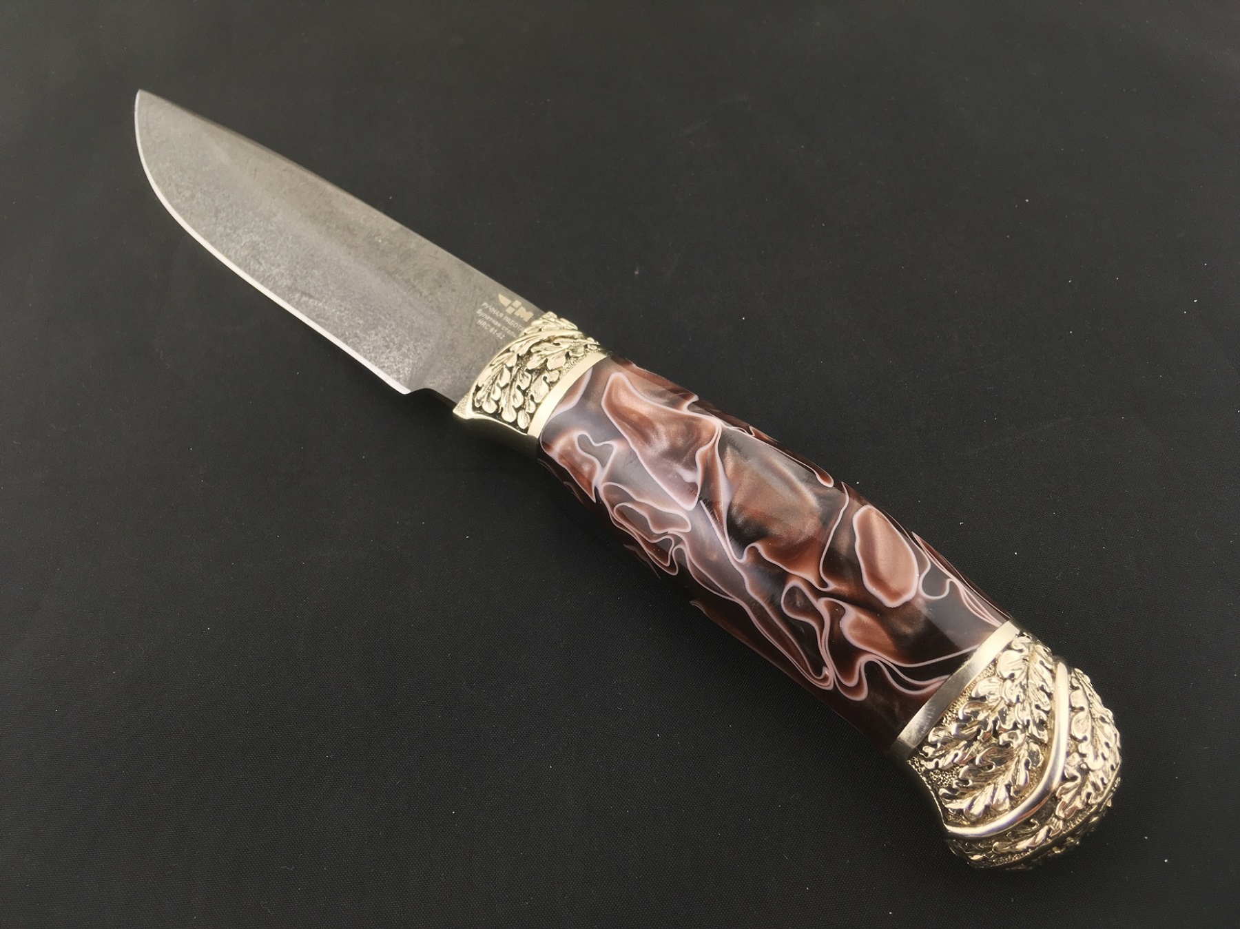 Нож ручной работы Ножемир булатная сталь ВАРАН (4682)б